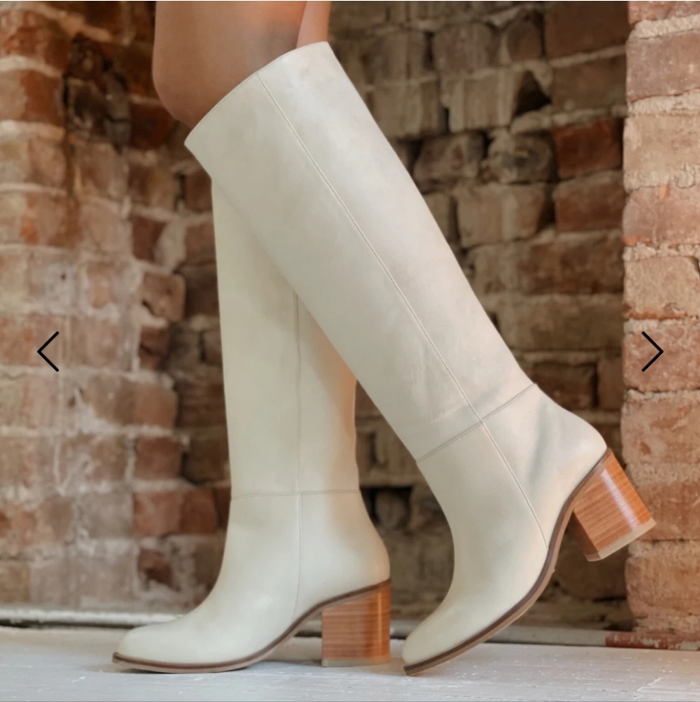 Stivali Tunjo Knee High Boots Ivory